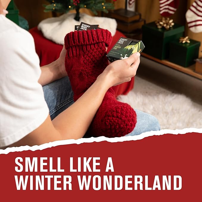 Every Man Jack Cold Processed Mens Bar Soap Gift Set - Invigorating Winter Scents - Deeply Cleans, Hydrates with Naturally Derived Ingredients - 5 Bar Variety Pack