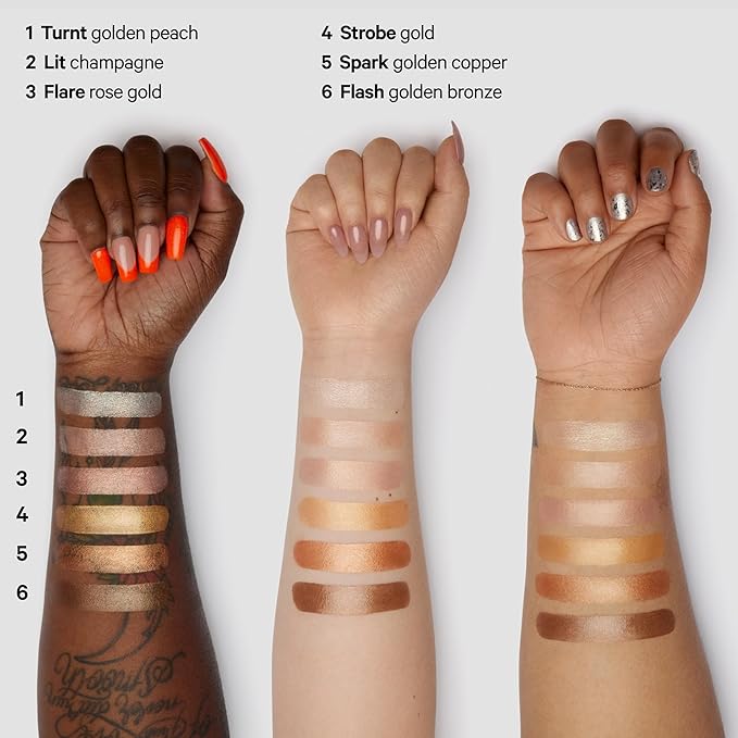 Milk Makeup Highlighter, Spark (Golden Copper) - 0.21 oz - Dewy Cream Highlighter Stick - Blendable & Buildable - 1,000 Swipes in Every Stick - All Skin Types - Vegan, Talc Free & Cruelty Free