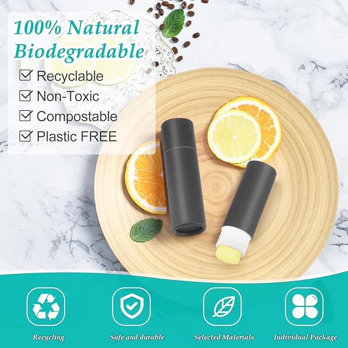 15 Pcs 0.3 oz Paperboard Lip Black