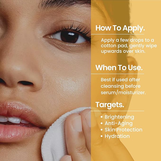 C-Brilliance Vitamin C Toner for Face Daily Witch Hazel Facial Astringent with Kakadu Plum and Bilberry Fruit 8 oz Vegan, Fragrance Free