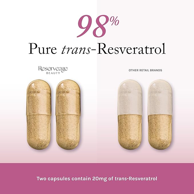 Reserveage Beauty, Keratin Hair Booster with Biotin & Resveratrol, Hair and Nail Growth Supplement for Men and Women, Supports Healthy Thickness and Shine with Biotin, 60 Capsules (30 Servings)