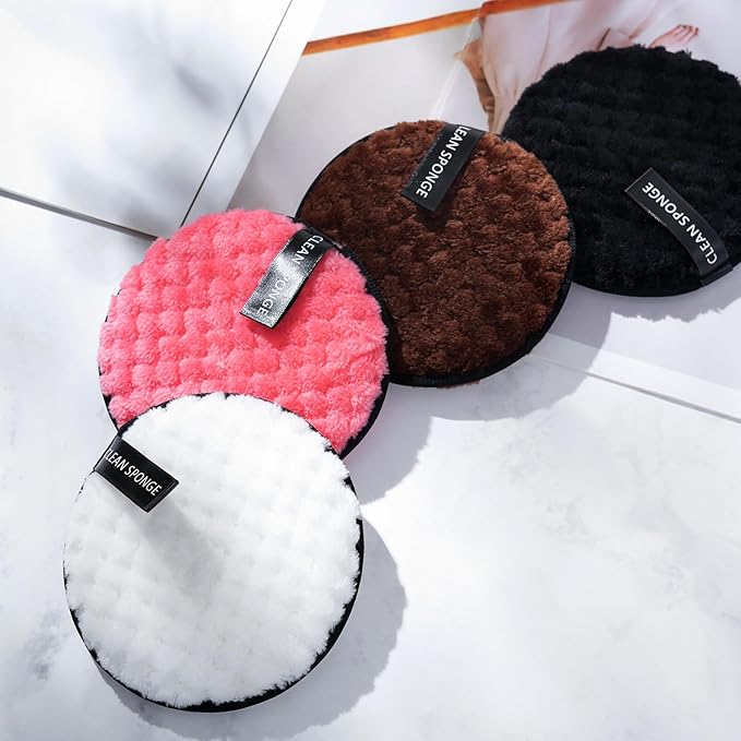 4pcs makeup remover, reusable super