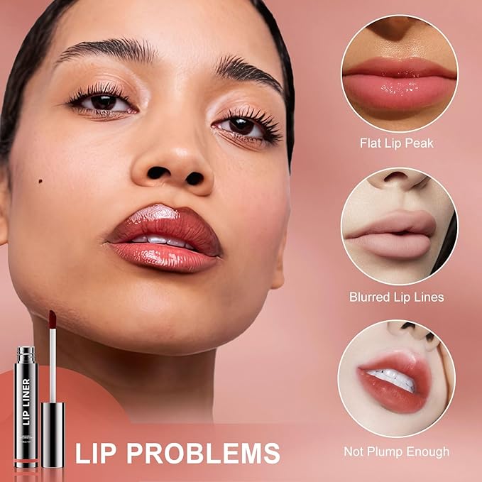 OETUIOW Lip Tint Stain Peel Off - Waterproof Lip Liner Stain, Moisturizing Long-Lasting Lip Stain, Create A Natural Lip Color, Enhancing Complexion for All Skin Types (Mauve, 0.12 Fl Oz (Pack of 1))