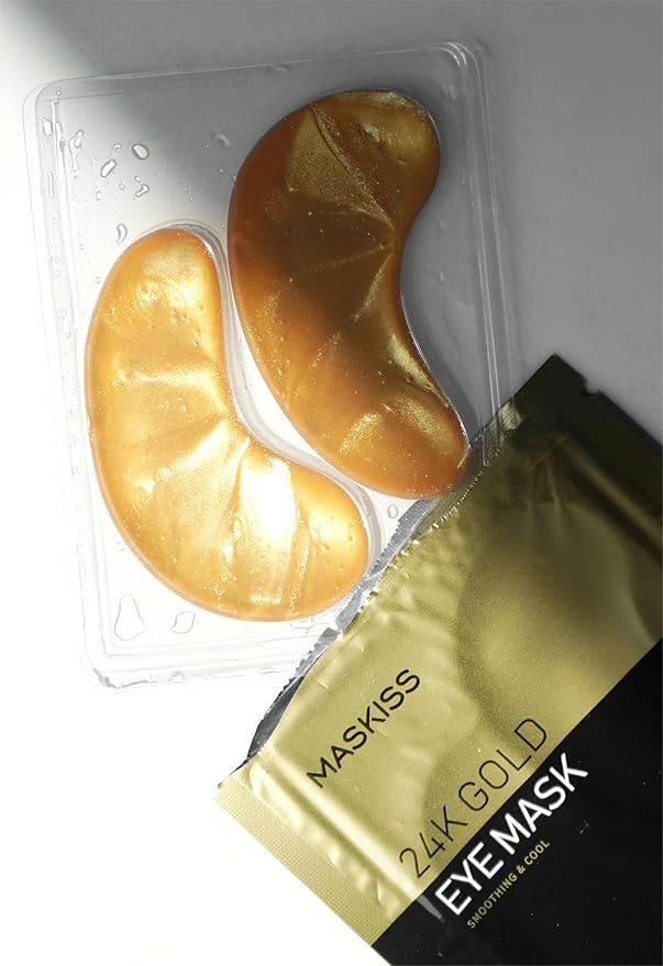 24k Gold Under Eye Patches (50 Pairs), eye mask, Collagen Skin Care Products, Eye Patches for Puffy Eyes, eye masks for dark circles and puffiness