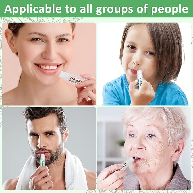 24 Pack Lip Balm Bulk, Vanilla Mint Honey, 100% Natural Lip Balm with Vitamin E and Coconut Oil, Moisturizing Lip Balm for Dry Lips