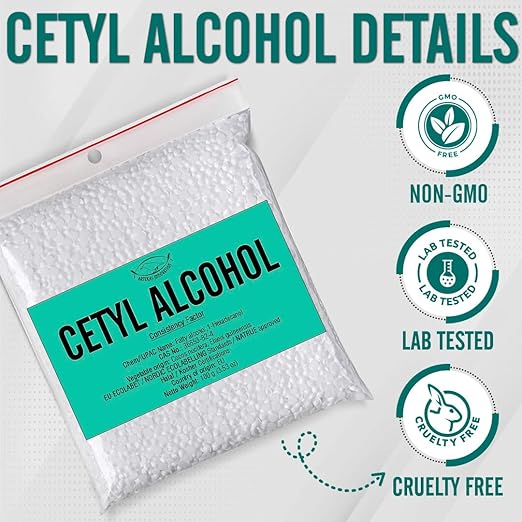 Cetyl Alcohol for Homemade Cosmetics, Lipsticks, oz