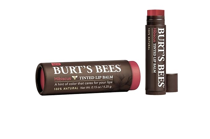 Burt's Bees Tinted Lip Balm, Hibiscus,
