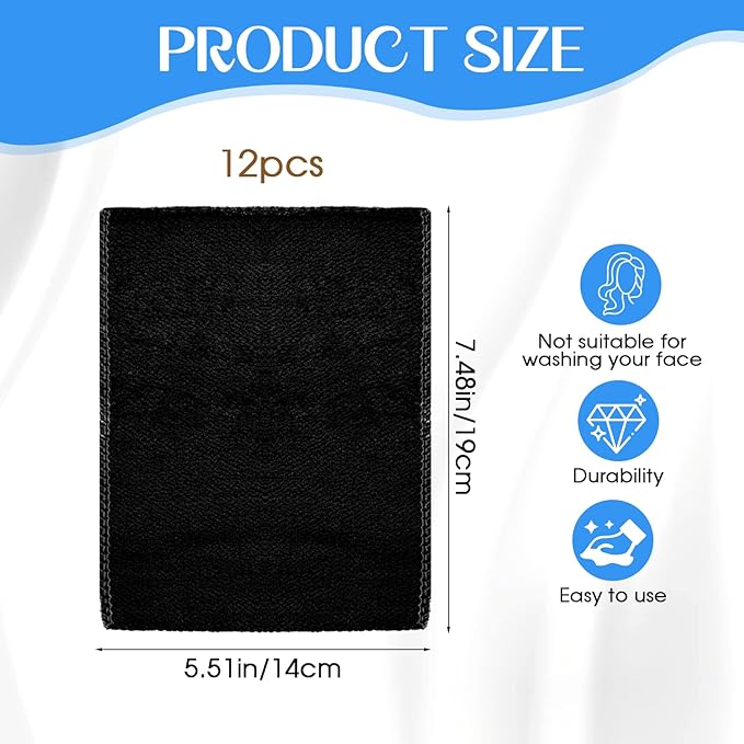 12 PCS Korean Exfoliating Mitt Deep