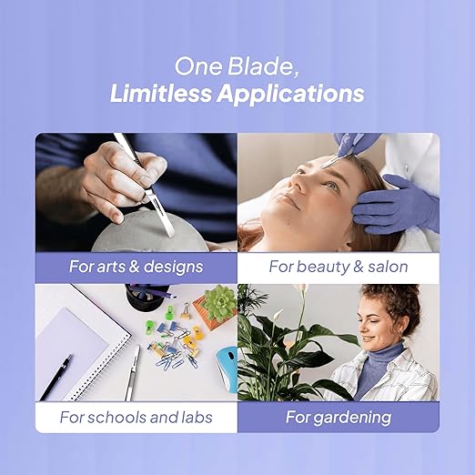 Disposable 14R Dermaplaning Razors - Pack of 20 Dermaplane Razor for Women Face, Dermaplaning Tool for Face, Dermaplane Scalpels