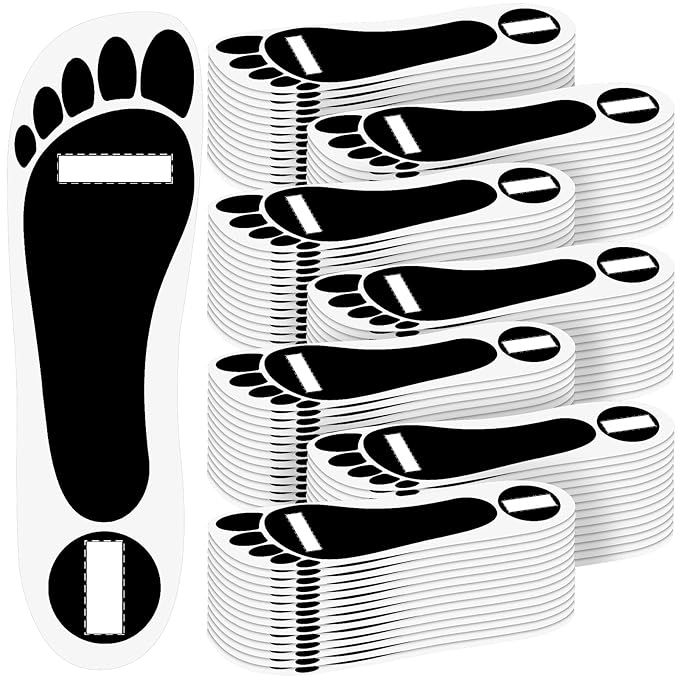 Nuenen 120 Pairs Spray Tan Feet Pads Protectors Disposable Adhesive Spray Tanning Pads Sticky for Sunless Spray Tanning Lasting Tent Protect Foot, 240 Feet