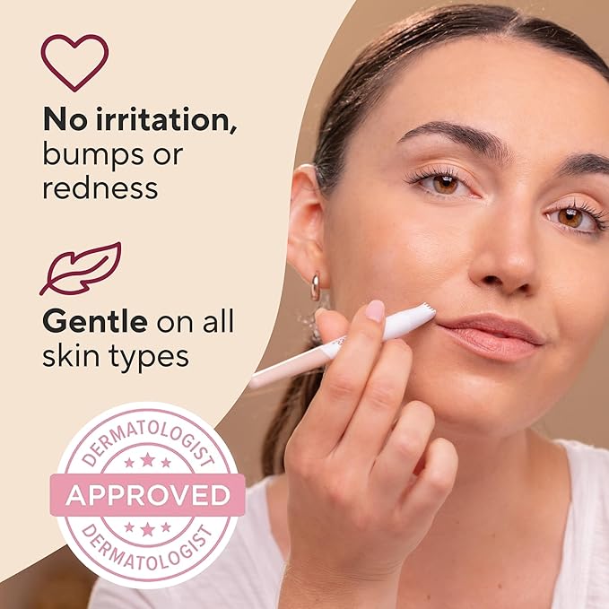 Finishing Touch Flawless Stray Hair Remover, Precise Micro-Blade Hair Removal Tool, Designed to Painlessly Cut Stray Hairs from Chin and Lips to Fingers and Toes, for All Skin Types