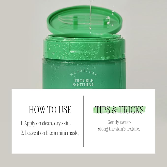 Heartleaf Biome Trouble Calming Pad 100 Sheets | Soothing Cleansing Pads for Face Redness and Sensitivity | Pure & Refreshing Korean Face Pads