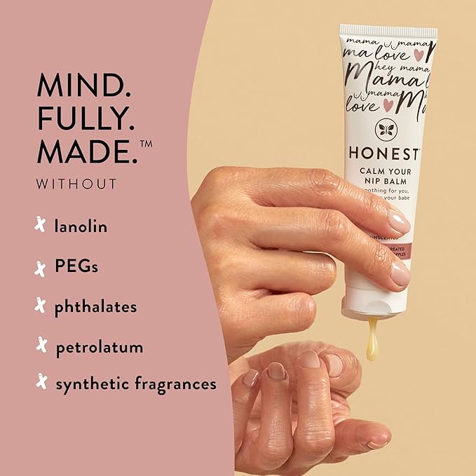 The Honest Company Honest Mama Calm Your Nip Balm | USDA Certified Organic Nipple Cream | 1.75 fl oz