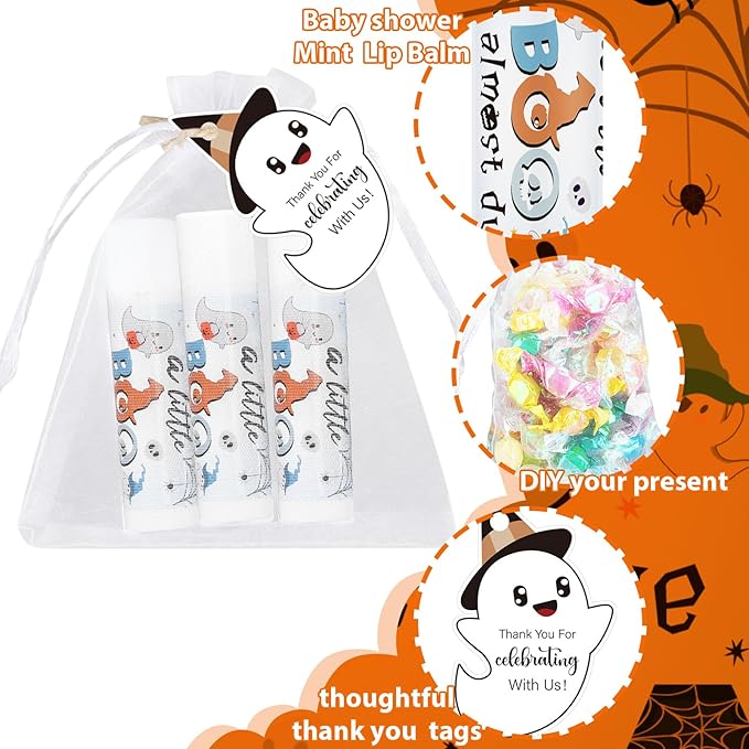 Demissle 50 Pcs Baby Shower Lip (Ghost)