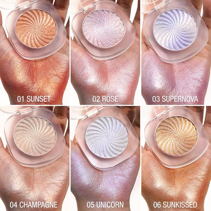 Cream Highlighter Makeup Palette, Glow Highlighters Makeup Powder,