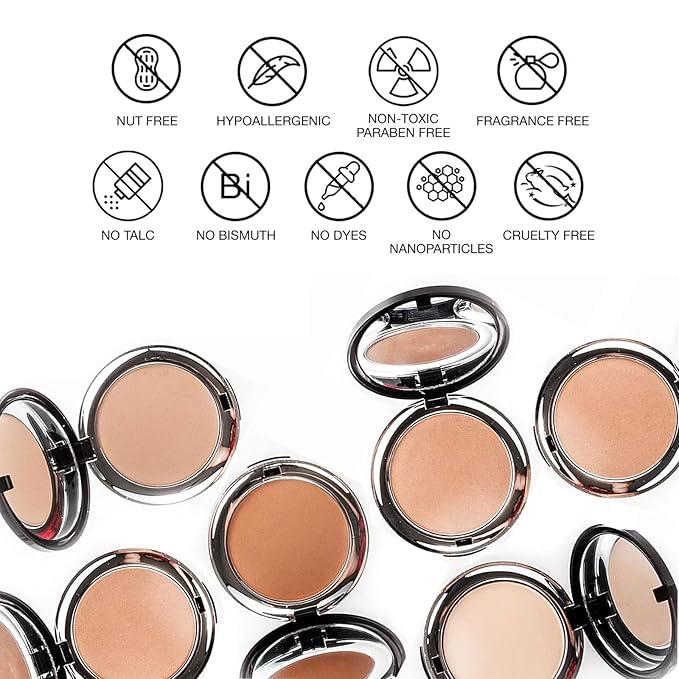 bellapierre Compact Mineral Foundation SPF 15 | Vegan Double Cocoa 35 Oz