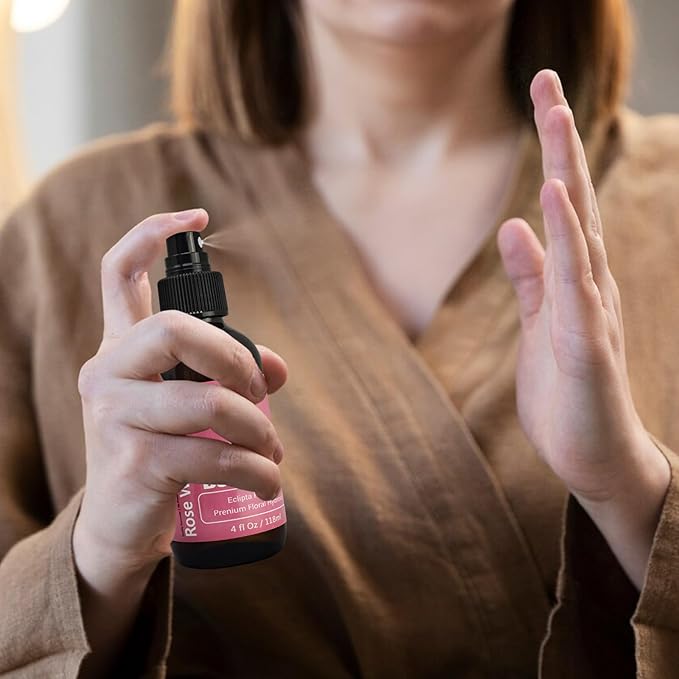 Organic Rose Water Toner Spray for Face, Skin Care, Soaps, Skin Hydration, Bath Facial Mist Toner 118 ml