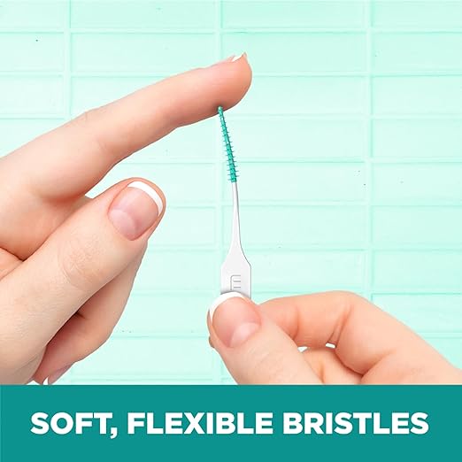 GUM Soft-Picks Original, Easy to Use Dental Picks for Teeth Cleaning and Gum Health, Disposable Interdental Brushes with Convenient Carry Case, Dentist Recommended Dental Picks, 320ct