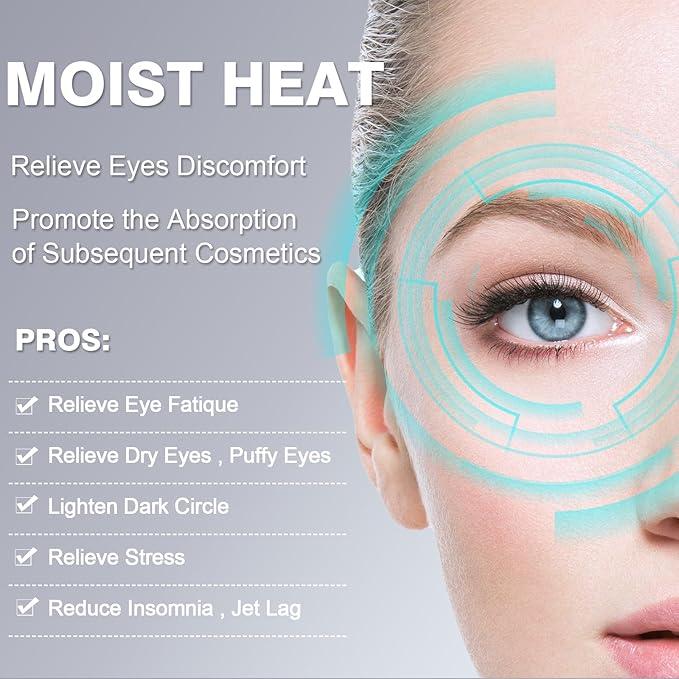 15PCS Steam Eye Mask, No Scent, Self-Heating Eye Mask, Eye SPA Mask, Relieve Eye Strain Fatique, Dark Circles, Puffiness(15pcs)