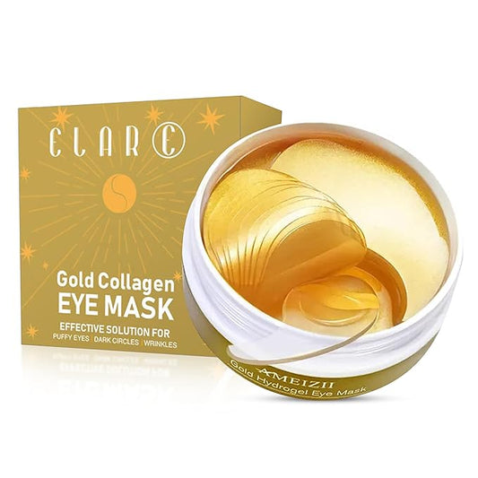 32 Pairs 24K Gold Under Eye Patches - Dark Circle & Puffy Eye Treatment - Anti-Aging Hydrogel for Wrinkle Reduction & Skin Rejuvenation - Reduces Wrinkles & Freshens Skin