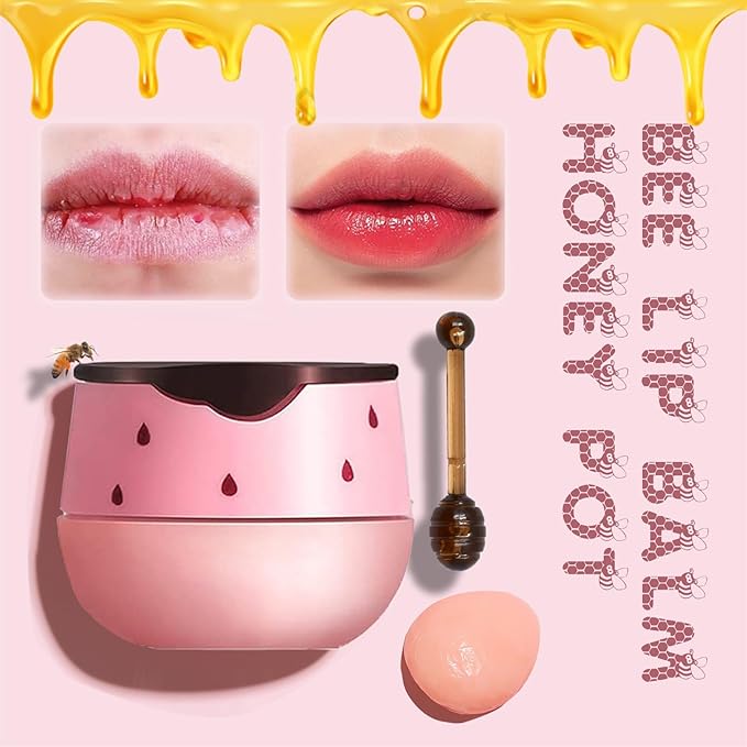 2PCS Lip Balm Honey Pot, Honey Sleeping