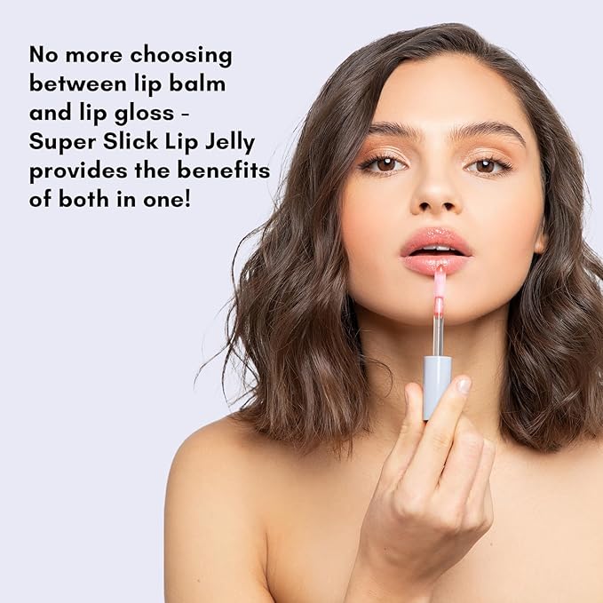 Clover Super Slick Lip Gloss | Non Sticky Lip Jelly, Moisturizing And Hydrating Pigmented Lip Gloss | Cruelty-Free & Vegan Lip Makeup | Shade - Smitten