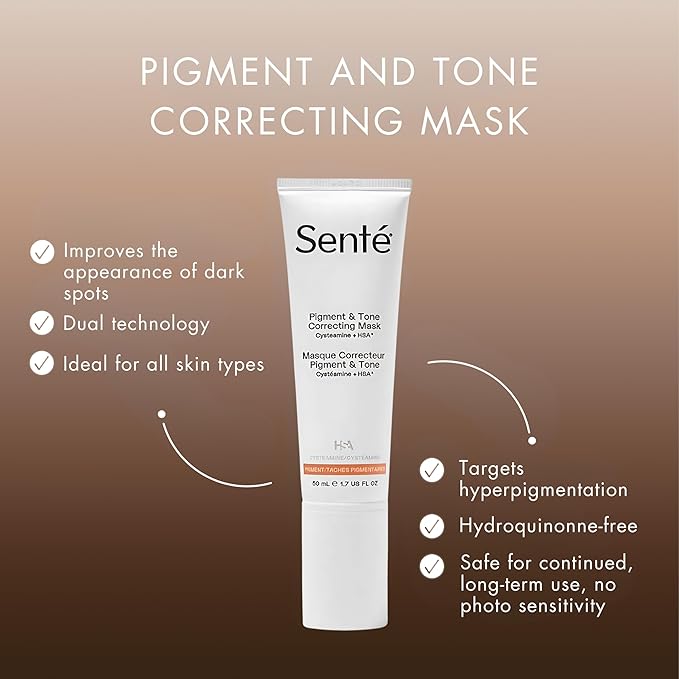 Senté Cysteamine HSA Pigment and Tone Corrector- Hyperpigmentation Treatment For Reducing The Appearance of Dark Spots And Improving Skin Tone - 1.7 Fl Oz