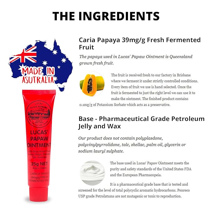 Lucas Pawpaw Lip Ointment, Lucas Pawpaw Cream, Lucas Pawpaw Ointment for Lips & Dry Skin - Unique All Skin Types, All Gender- Any Season Gift Pack with 75g and 15gr Pawpaw Balm