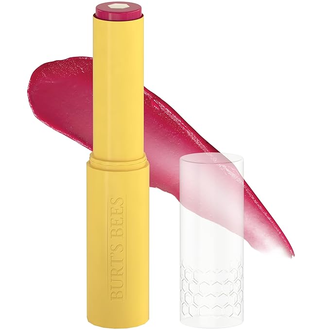 Burt’s Bees Back to School Gift Ideas, Tinted Boosted Balm, Cheeky Cherry, Hydrating Tinted Lip Balm with Vitamin C, E, and F Core, 24 Hour Lip Moisturizer, 100% Natural Origin, 1 Count, 0.16oz