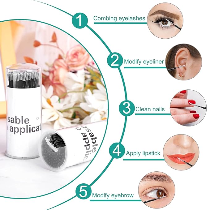200pcs micro applicators brushes mini