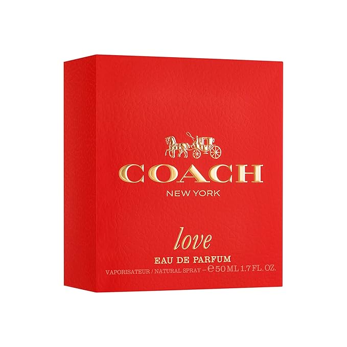 Coach Love Eau de Parfum - Long Lasting Fragrance with notes of Strawberry, Red Velvet Rose & Cedarwood 1.7 fl. oz.