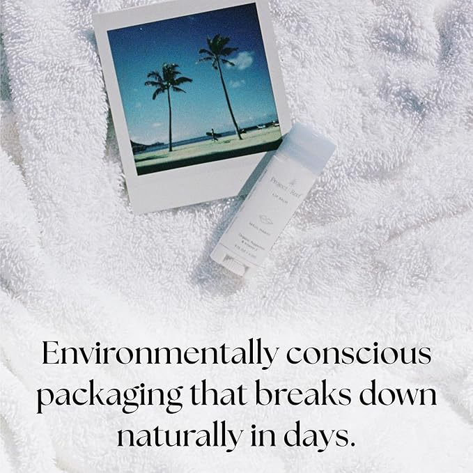 Cooling Lip Balm w/Organic Peppermint, Shea Butter, Vitamin E, Hydrating Chapstick, Soothe Dry Sunburnt Lips, After Sun Care, 2 Pack