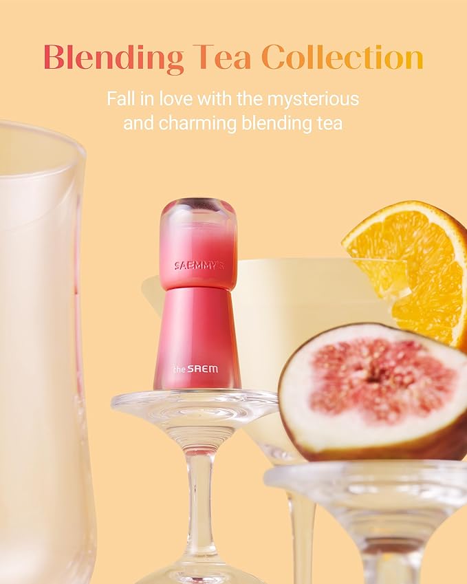 THESAEM Saemmy's Ade Shot Tint - Korean Lip Titnt, Water Gel Lip Stain with Plump Glowy Moisturizing Finish, Buildable Radiant Gloss, Long-Lasting Comfort, 0.1 fl.oz. (05 Rose Hibiscus)