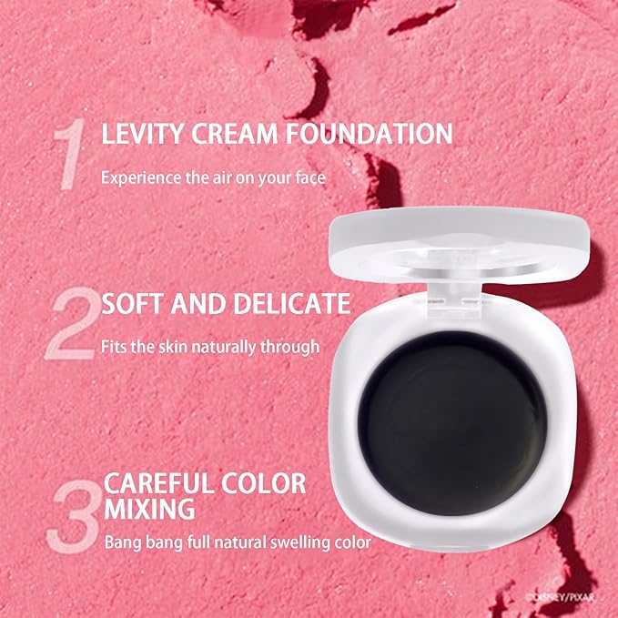 Color Changing Blush,3-in-1 Warm Change Blush,Pink Cream Blush,Transparent Crystal Color Changing Magic Gel,Blush PH Temperature Changing Long Lasting Blendable Natural Finish for All Skin Tone(02)