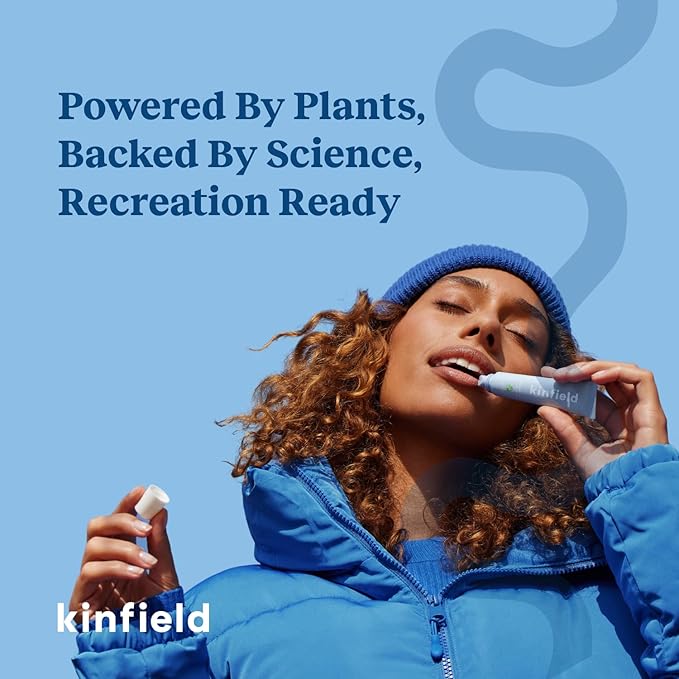 Kinfield Lip Rescue - Minty Tube Lip Balm - Moisturizing Lip Treatment for Dry, Chapped Lips - Untinted - Beeswax and Cruelty-Free Skincare - 0.5 oz / 15 g