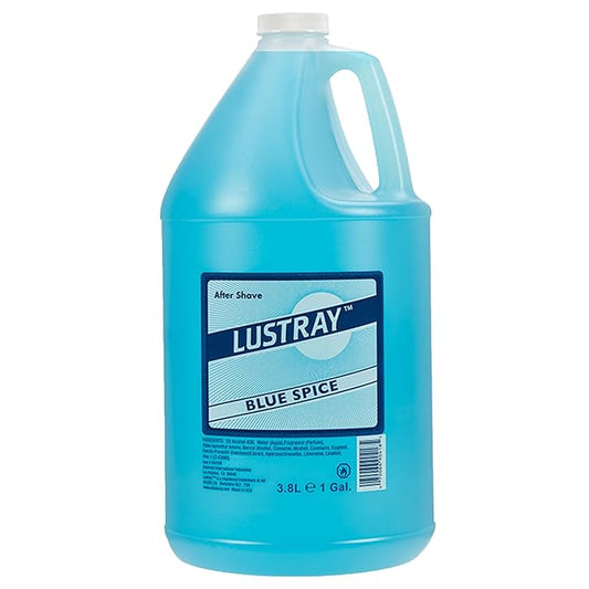 Clubman Lustray Blue Spice After Shave Lotion – Refreshing & Cooling Aftershave for Men, Soothing Barber Formula, 1 Gallon, 3.8L