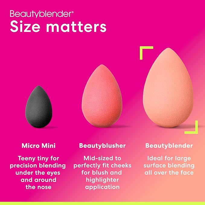 beautyblender® Papaya Blender, Makeup Sponge, Orange, Vegan, Cruelty Free, Drop Shape, 1 in pack