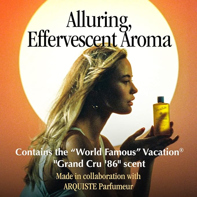 Vacation Chardonnay Oil SPF 30 + Air Freshener Bundle, Vegan Suntan Oil with Broad Spectrum SPF, Oxybenzone + Octinoxate Free Sunscreen Tanning Oil, TSA Friendly, Travel Size, 3.4 fl. Oz.