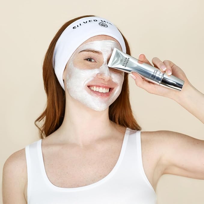 Signature Facial Mask (1.7 fl oz) & Serum (0.33 fl oz), Skin Care Set, 2-Step Face Tightening and Lifting Skincare, Anti Wrinkle, with Hyaluronic Acid, for Instant Face Lift