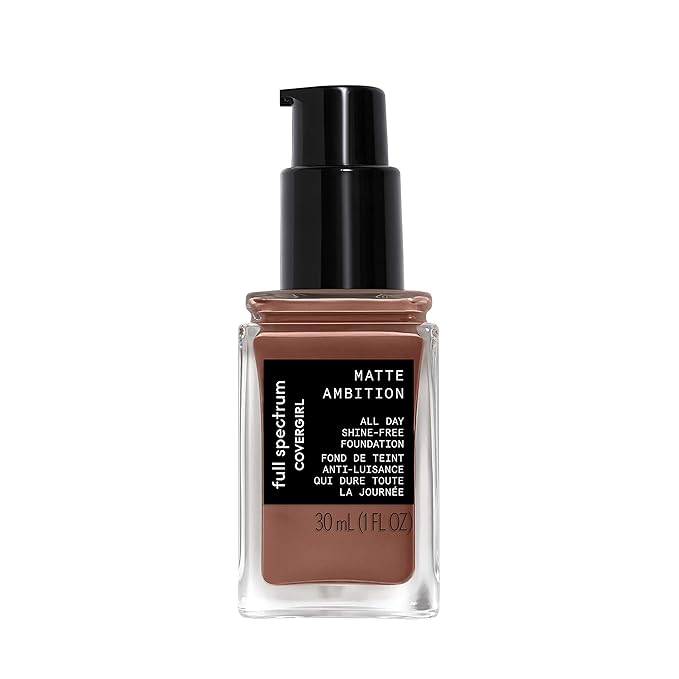 COVERGIRL Matte Ambition, All Day Foundation, Deep Cool 1, 1.01 Ounce