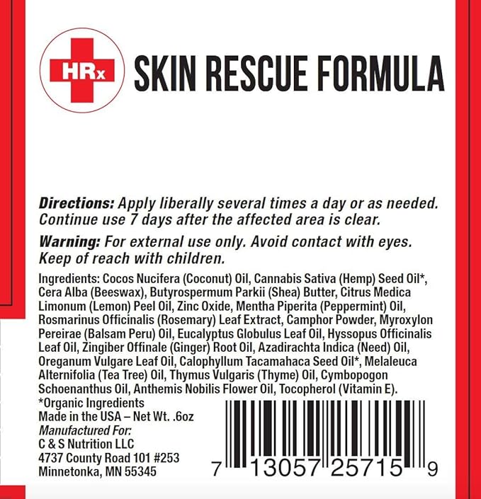 Skin Rescue Formula (Herp Stop Discreet) oz