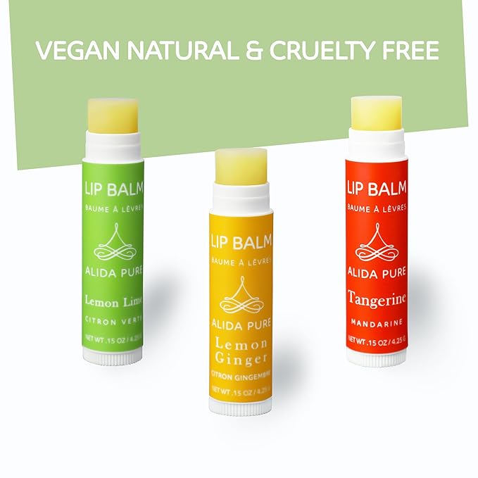 Citrus Lip Balm Collection, Vegan Lip Lips,