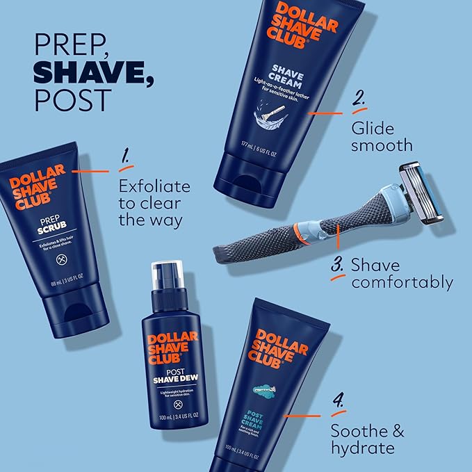 Dollar Shave Club | Shave Cream 6 ounce (2 Pack) | Hydrating Shaving Cream for Sensitive Skin