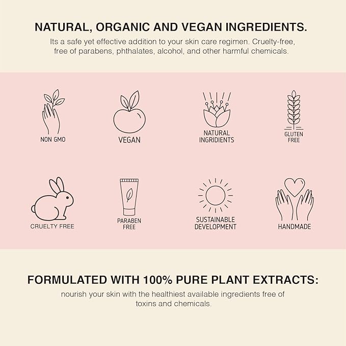 Peony Multi-Use Oil for Face, Body and Hair - Organic Blend of Apricot, Vitamin E Sweet Almond Oil for Dry Skin, Rose Petals & Bergamot Essential Oil - 4 Fl Oz