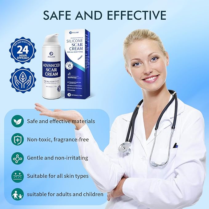 Scar Cream Gel, Advanced Silicone Scar