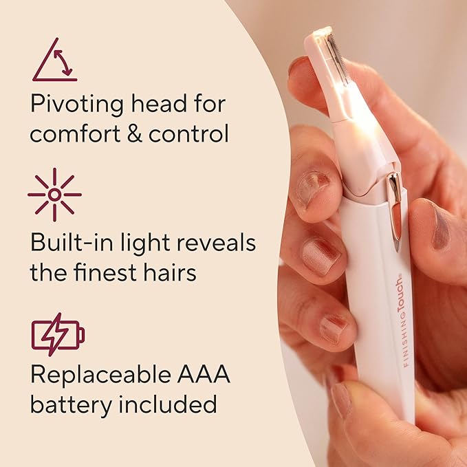 Finishing Touch Lumina Painless Hair Remover, Silver