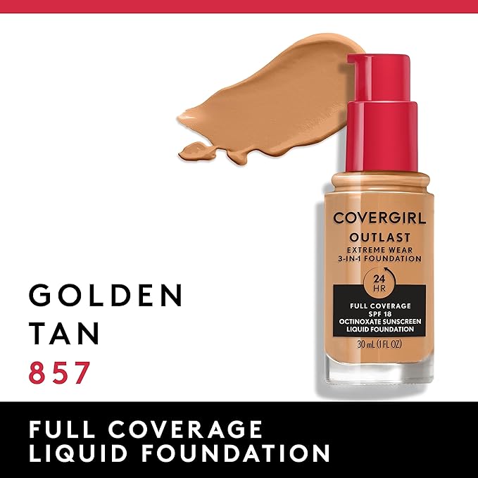 Covergirl Outlast Extreme Wear 3-in-1 Full Coverage Liquid Fl. Oz.