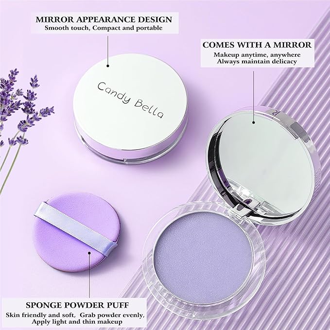 Chillab Lavender Matte Powder Oil Control Face Makeup Long-Lasting Makeup