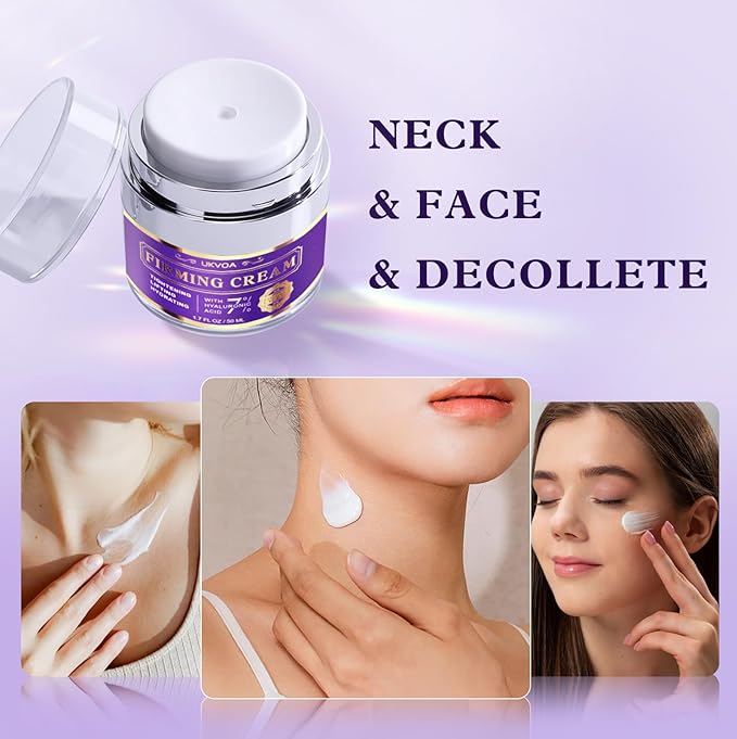 Retinol Neck & Face Wrinkle Cream for Women, Neck Cream for Tightening and Firming, Anti Aging Skin Care with Collagen & Hyaluronic Acid, Instant Face Lift Cream 1.7 Fl Oz