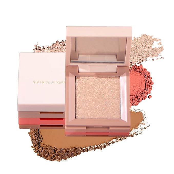 3 in 1 Contour Highlighter Blush Makeup Palette